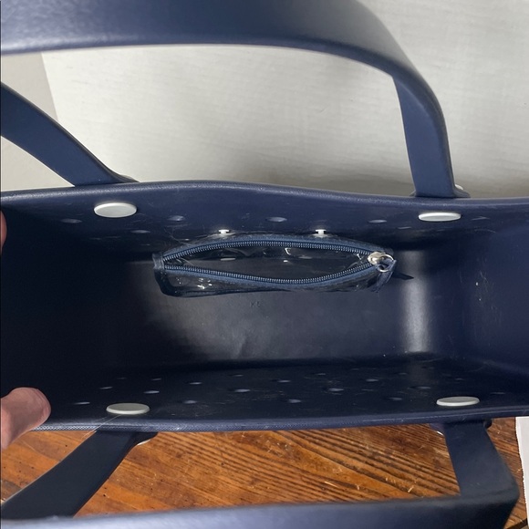 Original Bogg Navy Rubber Tote Bag - Picture 6 of 8